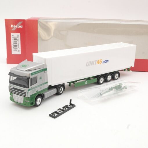 Herpa 1:87 302623 DAF XF 105 SC Container-Sattelzug Unit in OVP QR8032