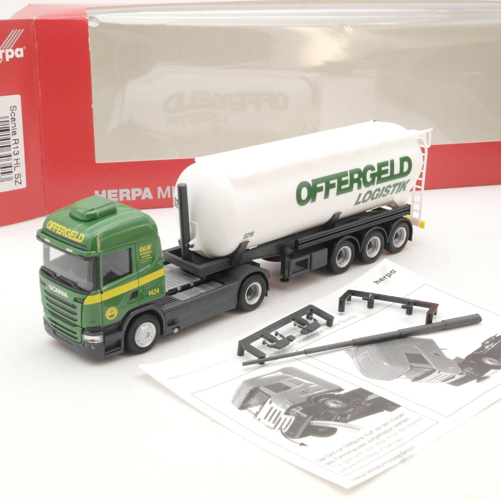 Herpa 1:87 303453 Scania R13 HL Silo-Sattelzug Offergeld in OVP RG9996