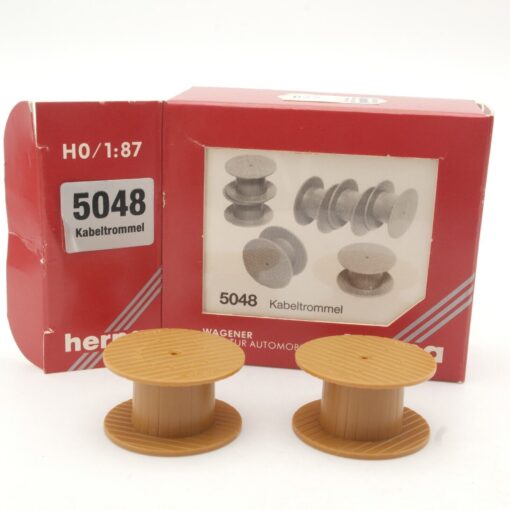 Herpa 1:87 5048 Set 9 Kabeltrommeln in OVP QR9143