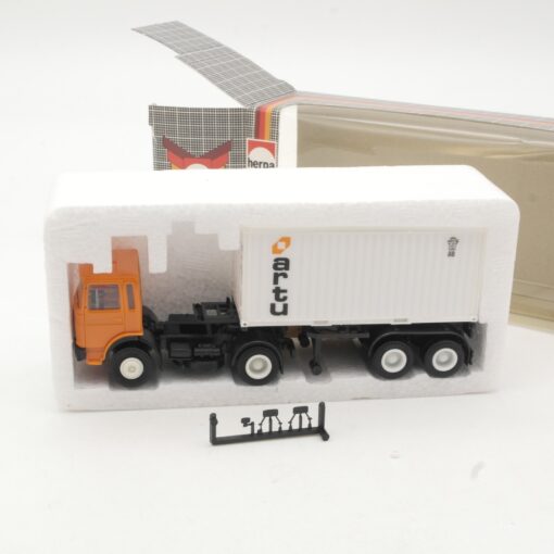 Herpa 1:87 820220 MAN F8 Container-Sattelzug artu in OVP RR1115