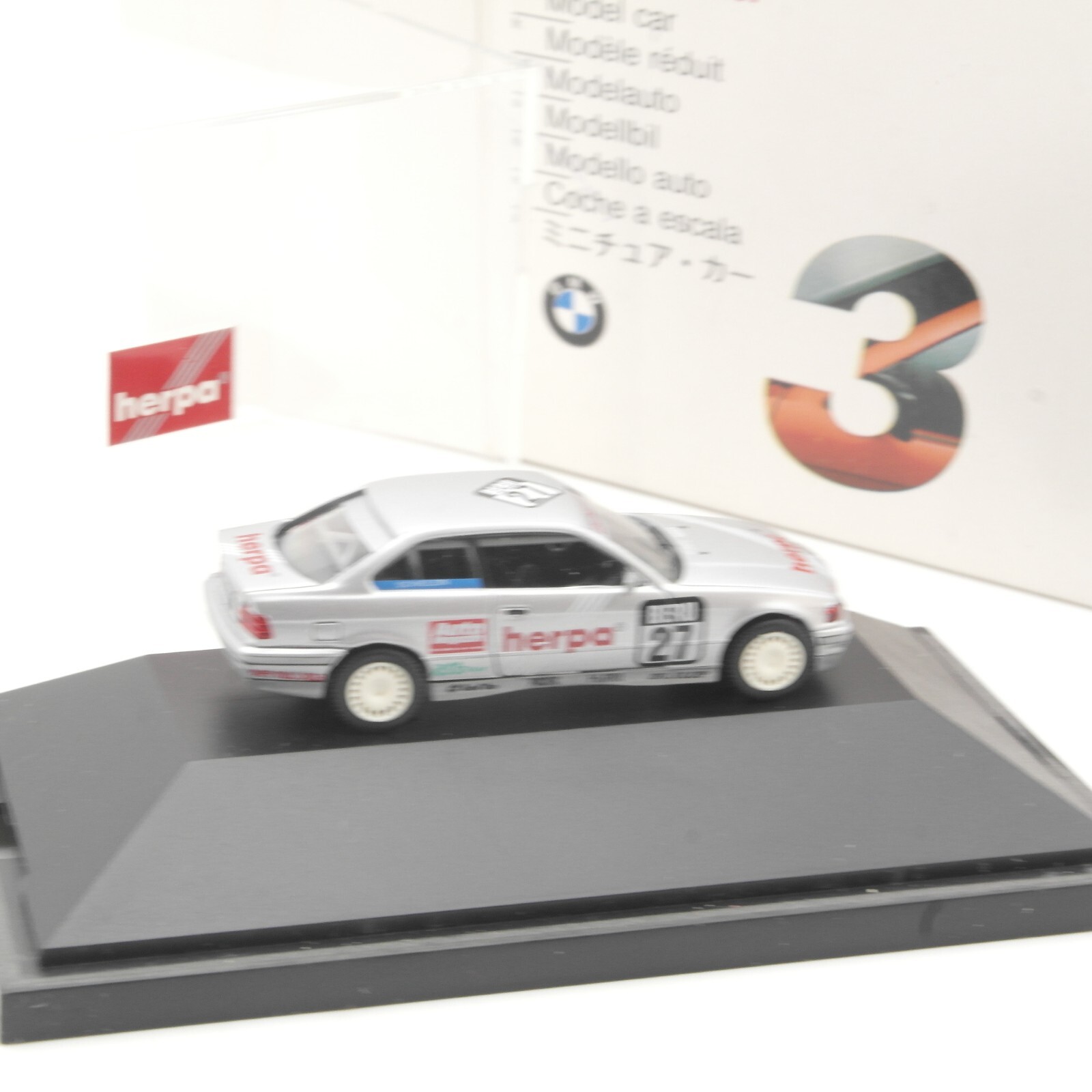 Herpa 1:87 BMW 325i Coupe Tourenwagen herpa #27 in OVP QR7200 – Bild 3
