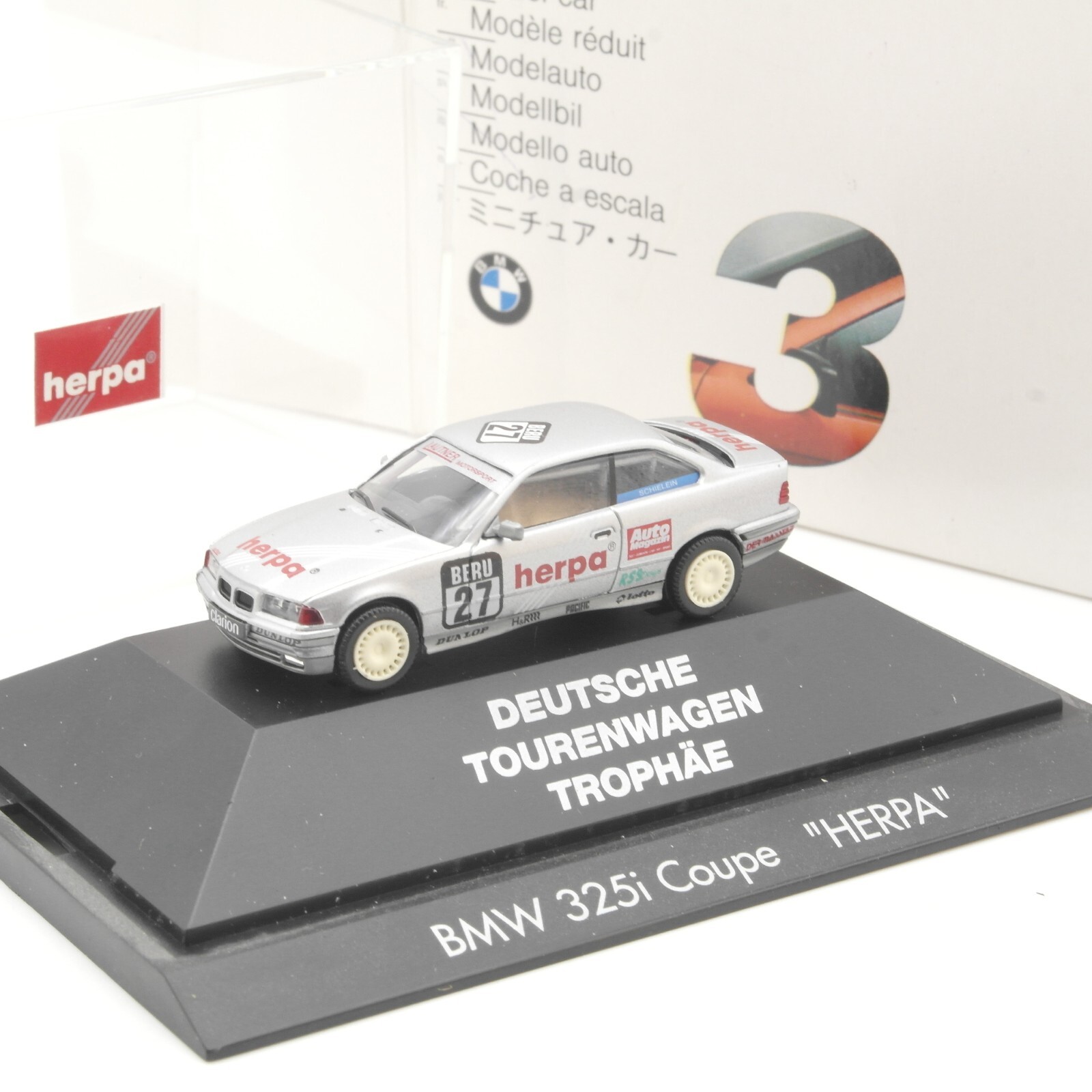 Herpa 1:87 BMW 325i Coupe Tourenwagen herpa #27 in OVP QR7200
