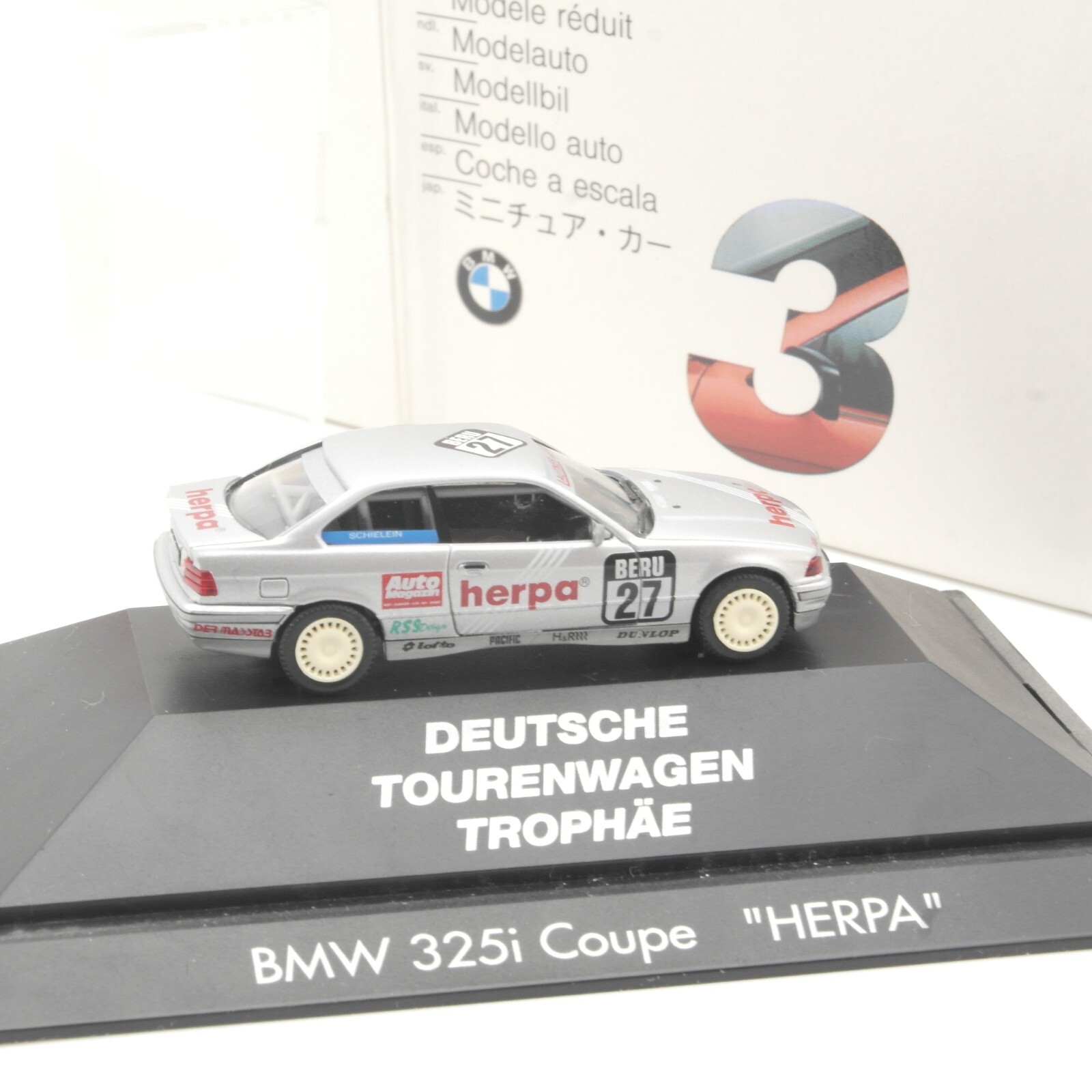 Herpa 1:87 BMW 325i Coupe Tourenwagen herpa #27 in OVP QR7203 – Bild 3