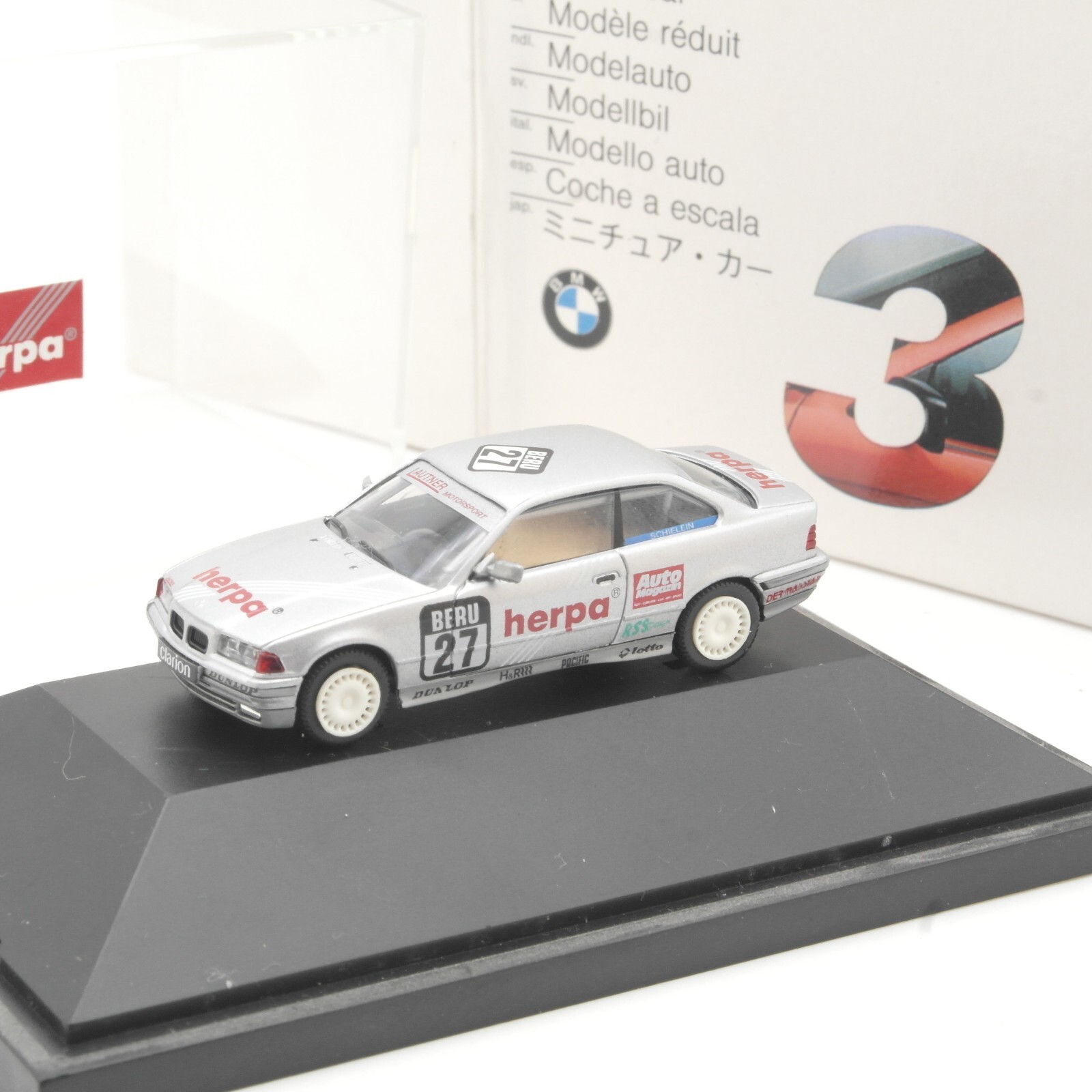 Herpa 1:87 BMW 325i Coupe Tourenwagen herpa #27 in OVP QR7203