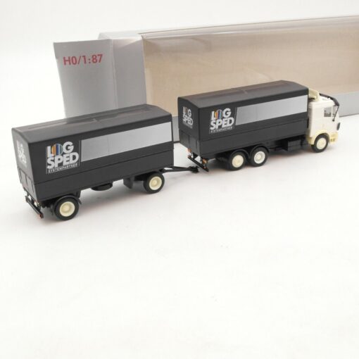 Herpa 1:87 MB Hängerzug LOG SPED Systempartner in OVP RI7931 – Bild 3