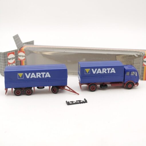 Herpa 1:87 MB Hängerzug Varta in OVP QR8828 – Bild 3