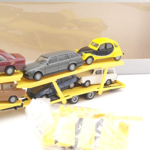 Herpa 1:87 MB SK Autotransporter ADAC mit 8 PKW Exclusiv Serie in OVP QR5820 – Bild 4