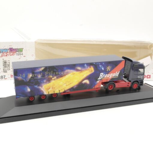Herpa 1:87 MB Sattelzug 24 Karat Pilsner Braugold in EVP QR6804 – Bild 3