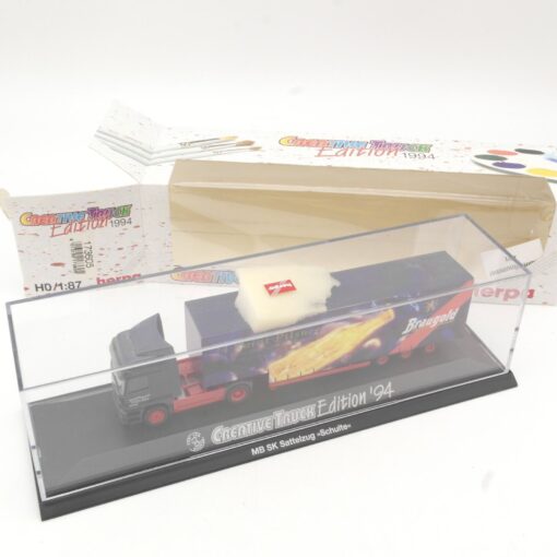 Herpa 1:87 MB Sattelzug 24 Karat Pilsner Braugold in EVP QR6804 – Bild 5