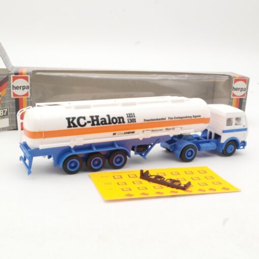 Herpa 1:87 MB Tanksattelzug KC-Halon Feuerlöschmittel in OVP RR646 – Bild 3
