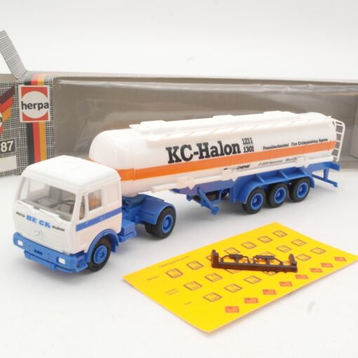 Herpa 1:87 MB Tanksattelzug KC-Halon Feuerlöschmittel in OVP RR646