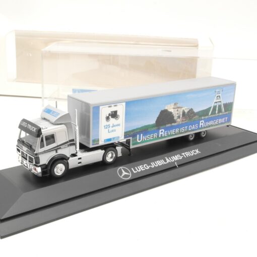 Herpa 1:87 Mercedes Benz SK Sattelzug 125 Jahre Lueg in OVP QR5848