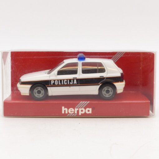 Herpa 1:87 Nr.: 188753 VW Golf GL Policija / Polizei Bosnien, in OVP EB8806 – Bild 4