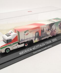 Herpa 1:87 Scania Hauber Sattelzug NRW Truck 2000 In PC Box RI1354