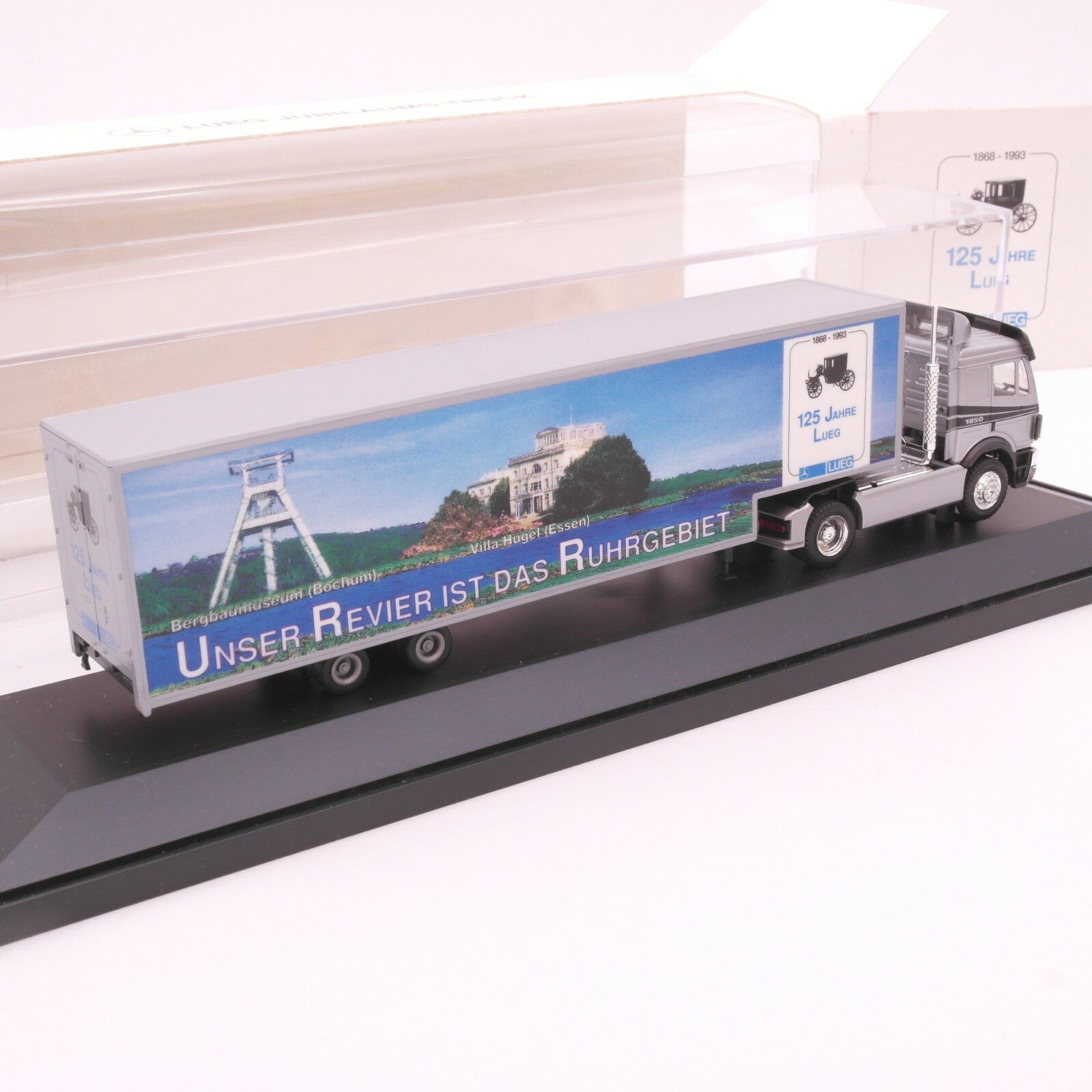 Herpa 1:87 Sondermodell 1993 125 Jahre Lueg-Jubiläums-Truck in OVP RT4423 – Bild 3