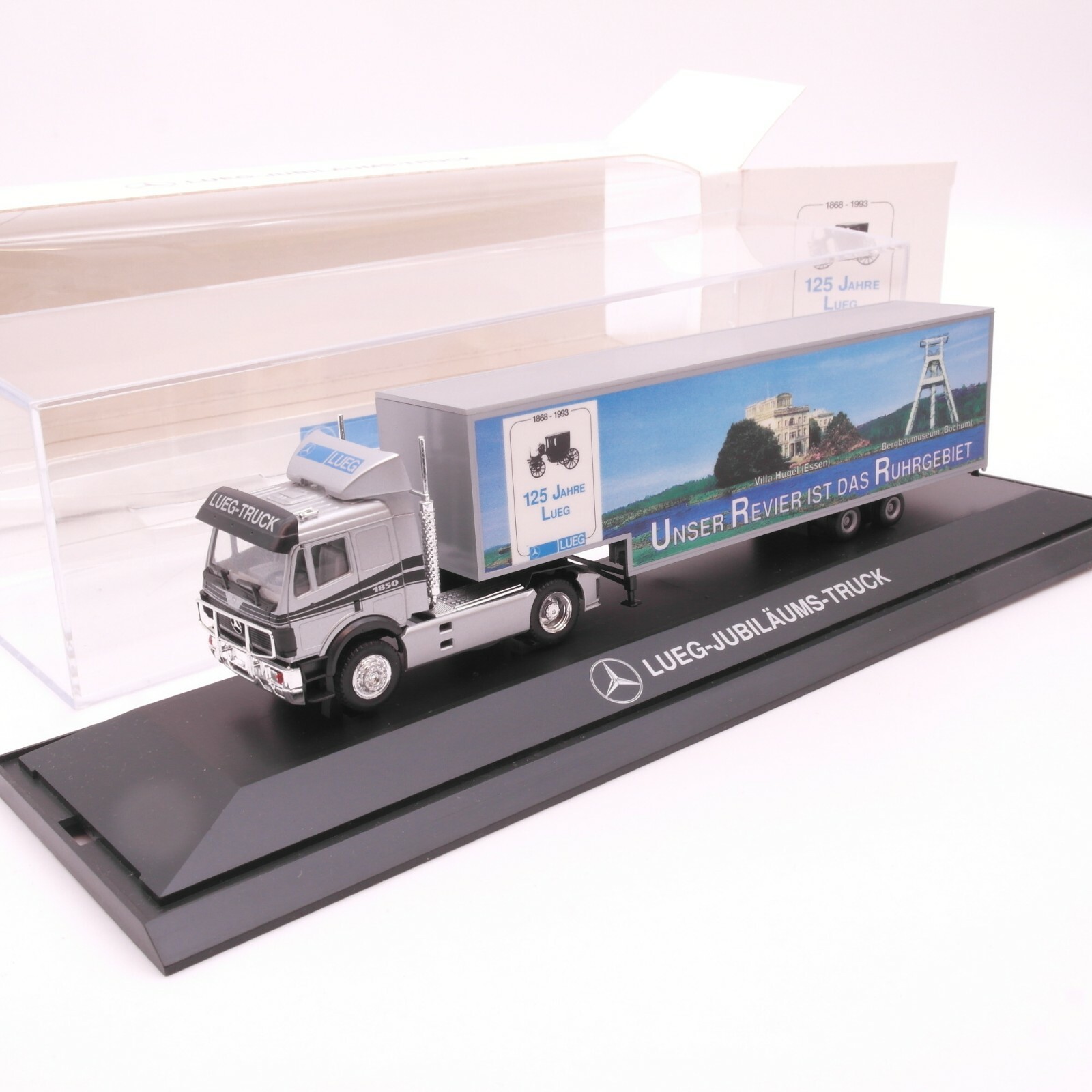 Herpa 1:87 Sondermodell 1993 125 Jahre Lueg-Jubiläums-Truck in OVP RT4423