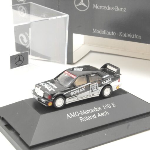 Herpa 1:87 Werbemodell AMG Mercedes 190 E Roland Asch #12 in OVP QR5751
