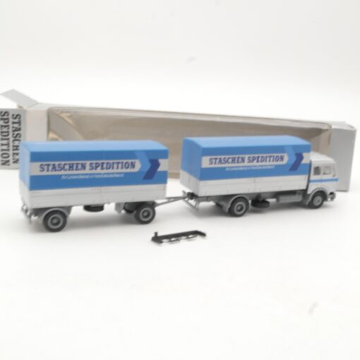 Herpa 1:87 Werbemodell MB NG Hängerzug Staschen Spedition in OVP RR624 – Bild 3
