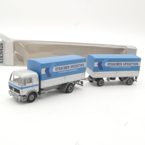 Herpa 1:87 Werbemodell MB NG Hängerzug Staschen Spedition in OVP RR624
