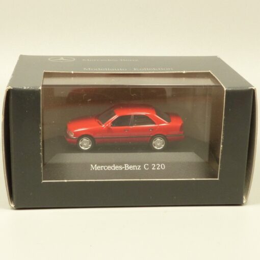 Herpa 1:87 Werbemodell Mercedes Benz C 220 rot in OVP EX3607 – Bild 4