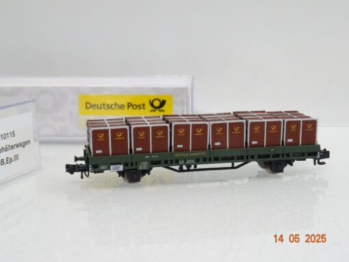 Hobbytrain N 010115 Post Behältertragwagen in OVP JL681