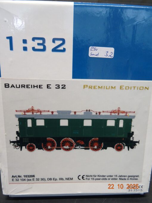 KM1 Spur 1 103206 E-Lok E 32 104 der DB Digital Sound in OVP JL3769 – Bild 11