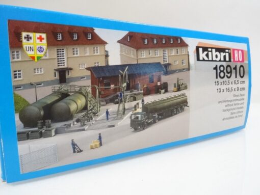 Kibri H0 18910 Bausatz Treibstofflager mit LKW neuwertig in OVP QR4427 – Bild 3