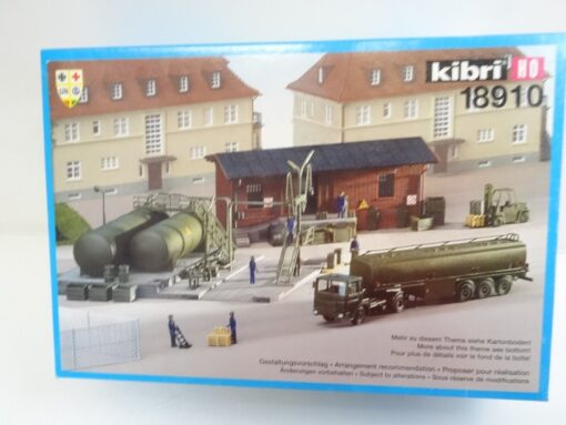 Kibri H0 18910 Bausatz Treibstofflager mit LKW neuwertig in OVP QR4427