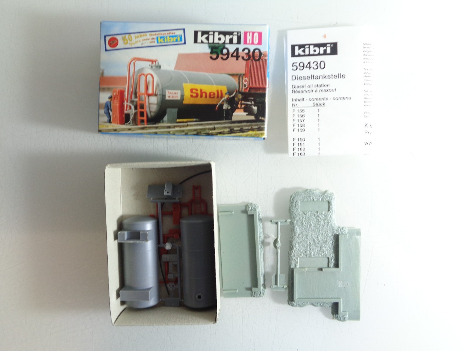 Kibri H0 59430 Shell Dieseltankstelle in OVP PK1869