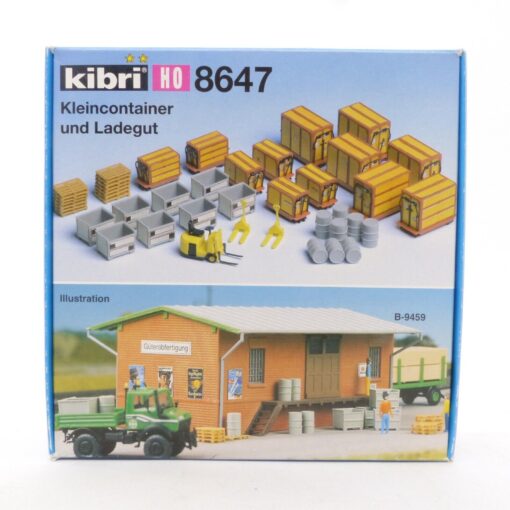 Kibri H0 Bausatz 8647 Kleincontainer und Ladegut in OVP EX5209