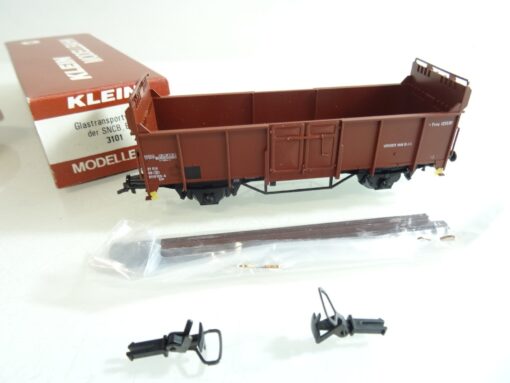 Klein Modellbahn H0 3101 Glastransportwagen der SNCB in OVP RR1068