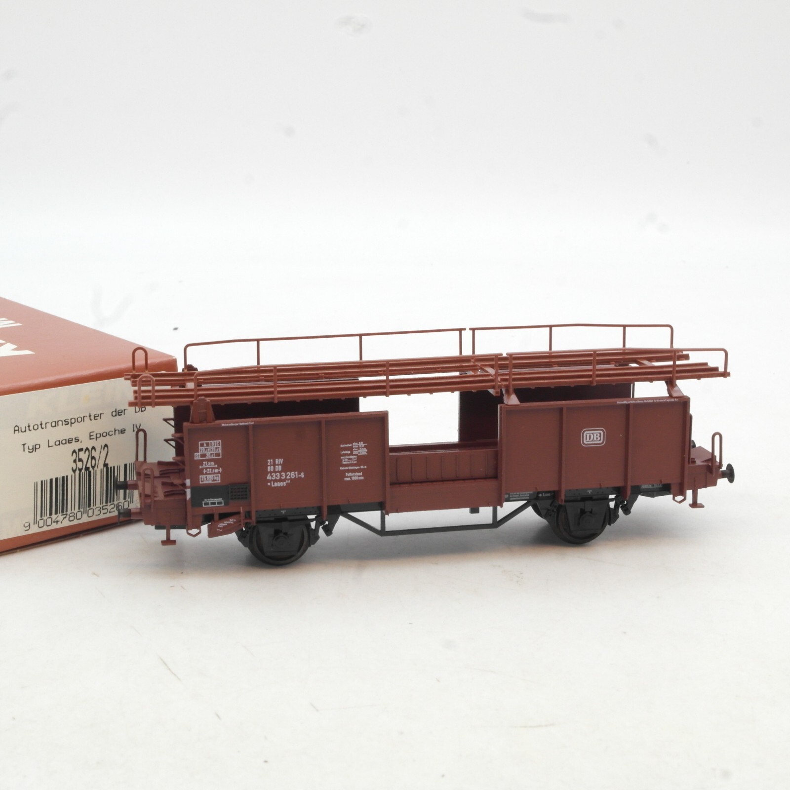 Klein Modellbahn H0 3526/2 Autotransporter der DB in OVP RG1642