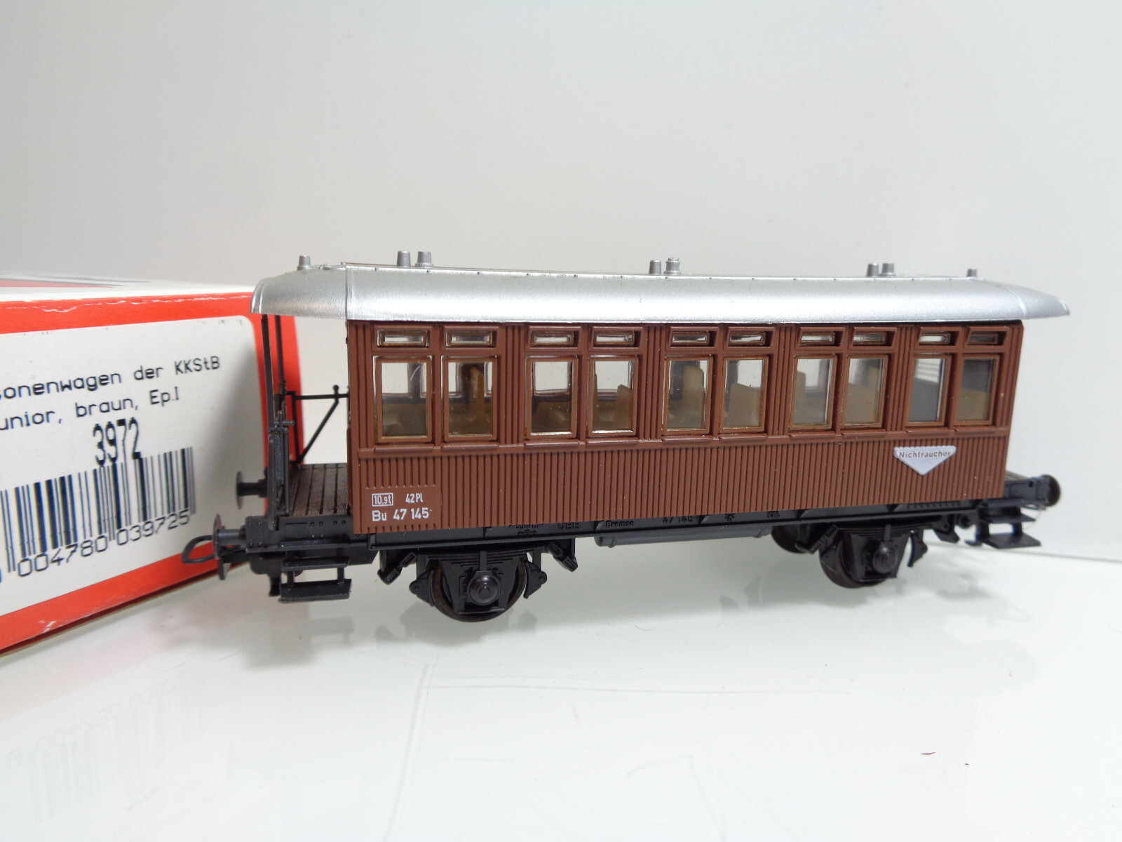 Klein Modellbahn H0 3972 Personenwagen der KKStB in OVP JD2605