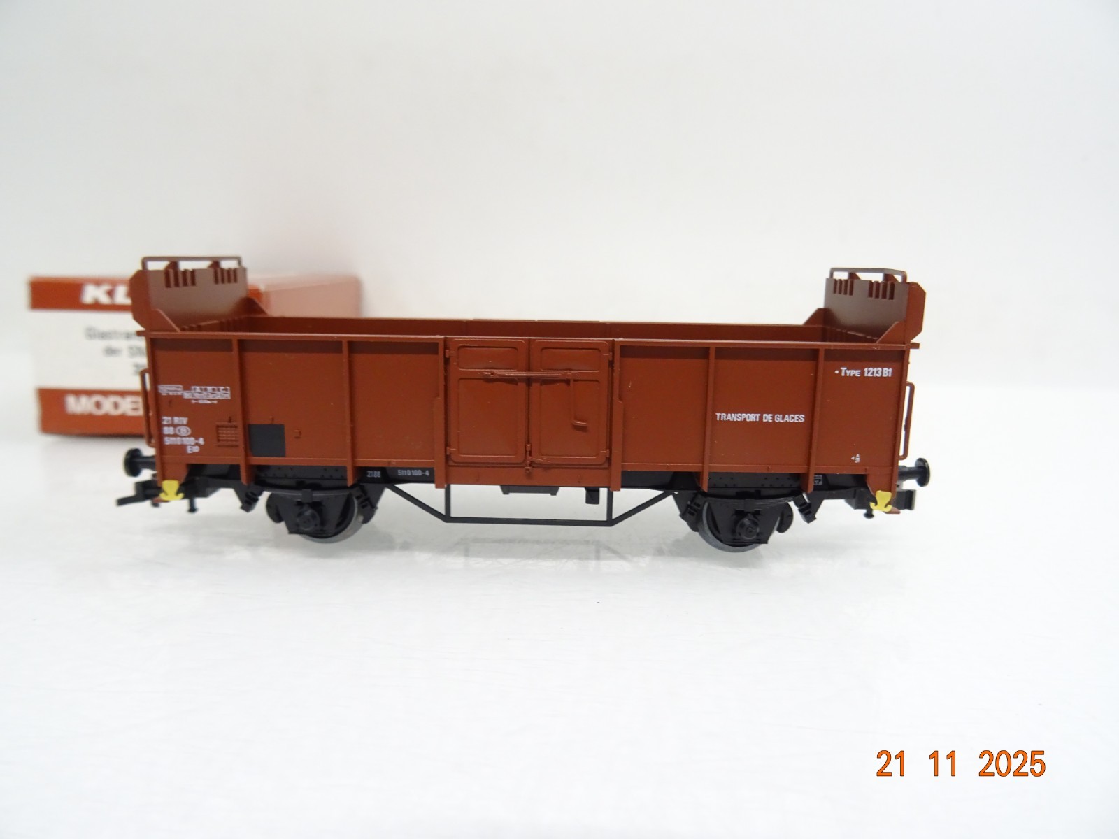 Klein Modellbahn H0 6101 Glastransportwagen der SNCB in OVP BH1330 – Bild 3