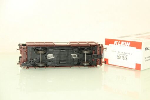 Klein Modellbahn H0 SoSe 12b/95 Autotransportwagen DB mit vier Autos OVP GS2293 – Bild 3
