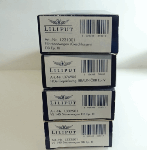Konvolut Liliput H0 Leerverpackung 4 Stück siehe Foto CK9254