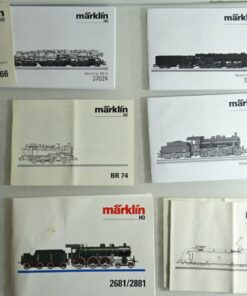 Konvolut Märklin H0 verschiedene Bedienungsanleitungen siehe Foto CK9703 o.