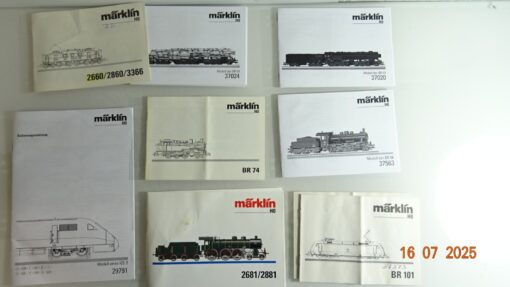 Konvolut Märklin H0 verschiedene Bedienungsanleitungen siehe Foto CK9703 o.