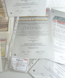Konvolut Märklin verschiedene Zertifikate 8 Stück siehe Foto CK9712 o.