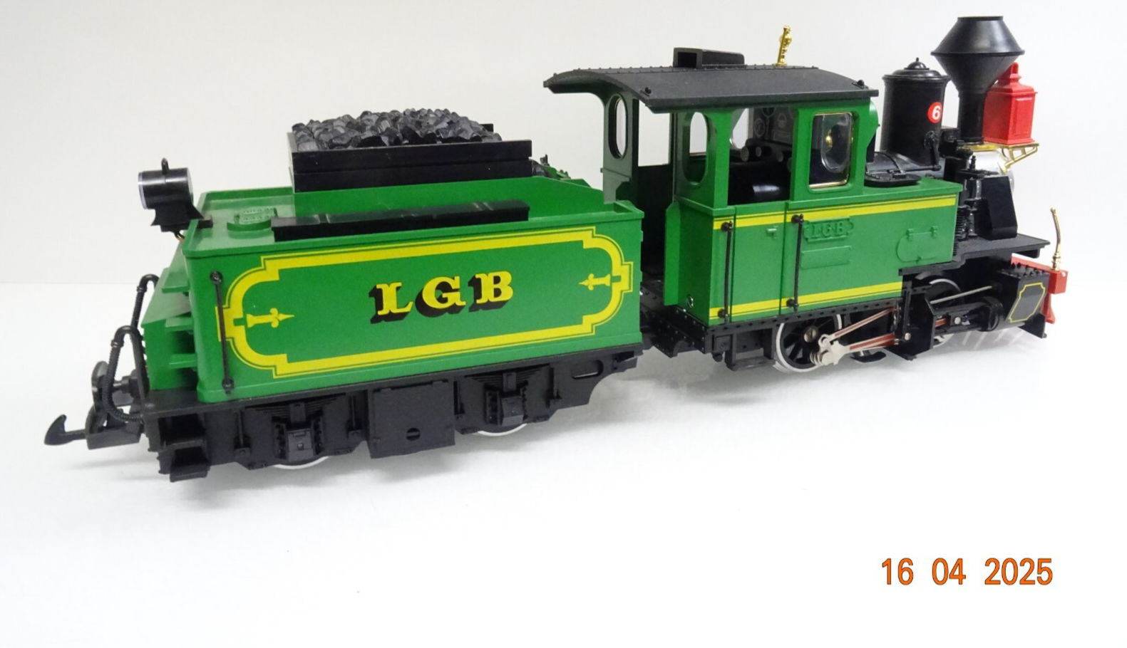 LGB Spur G 2017 D US Western - Dampflok grün schwarz in OVP JL135 – Bild 3