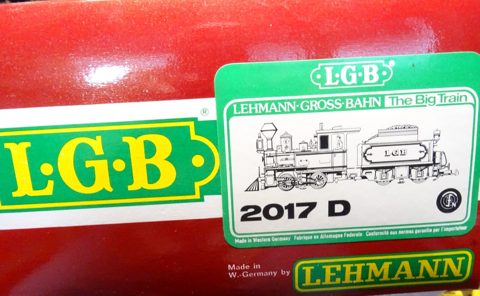 LGB Spur G 2017 D US Western - Dampflok grün schwarz in OVP JL135 – Bild 7