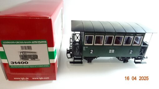 LGB Spur G 31400 Personenwagen 2.Klasse der DR neuwertig in OVP CK7562