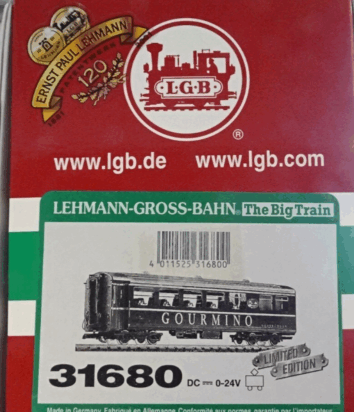 LGB Spur G 31680 RhB Speisewagen Gourmino blau Limited Edition OVP CK7579 – Bild 3