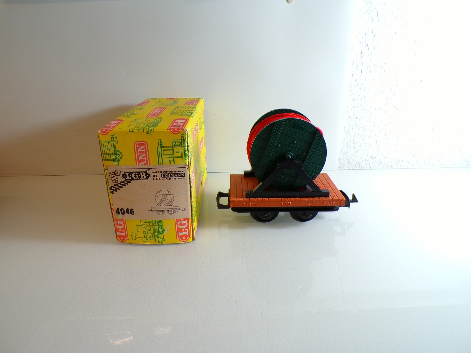 LGB Spur G 4046 Flachwagen mit Kabeltrommel siehe Foto in OVP PK2272