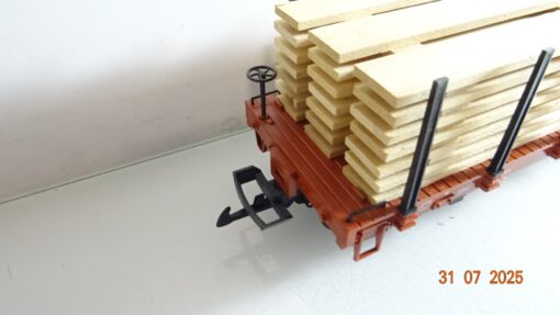 LGB Spur G 4169 Rungenwagen mit Ladung beladen in OVP PK190 – Bild 3