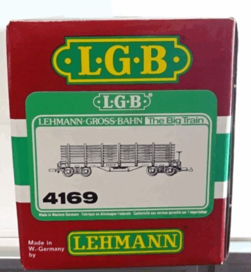 LGB Spur G 4169 Rungenwagen mit Ladung beladen in OVP PK190 – Bild 6