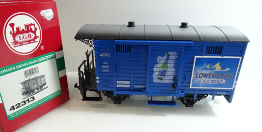 LGB Spur G 42313 Güterwagen Löwenbräu Ice Beer neuwertig in OVP AR6174