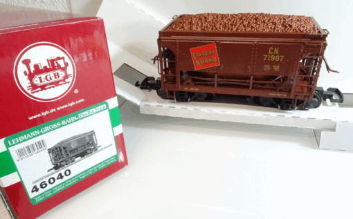 LGB Spur G 46040 Güterwagen Canadian National mit Ladung neuw.  in OVP AR6306