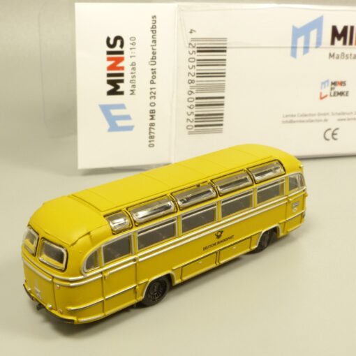 Lemke Minis 1:160 018778 MB O 321 Post Überlandbus Bundespost in OVP EX6169 – Bild 3