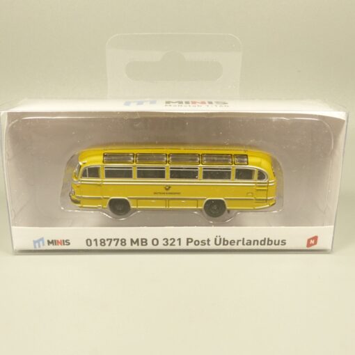 Lemke Minis 1:160 018778 MB O 321 Post Überlandbus Bundespost in OVP EX6169 – Bild 4